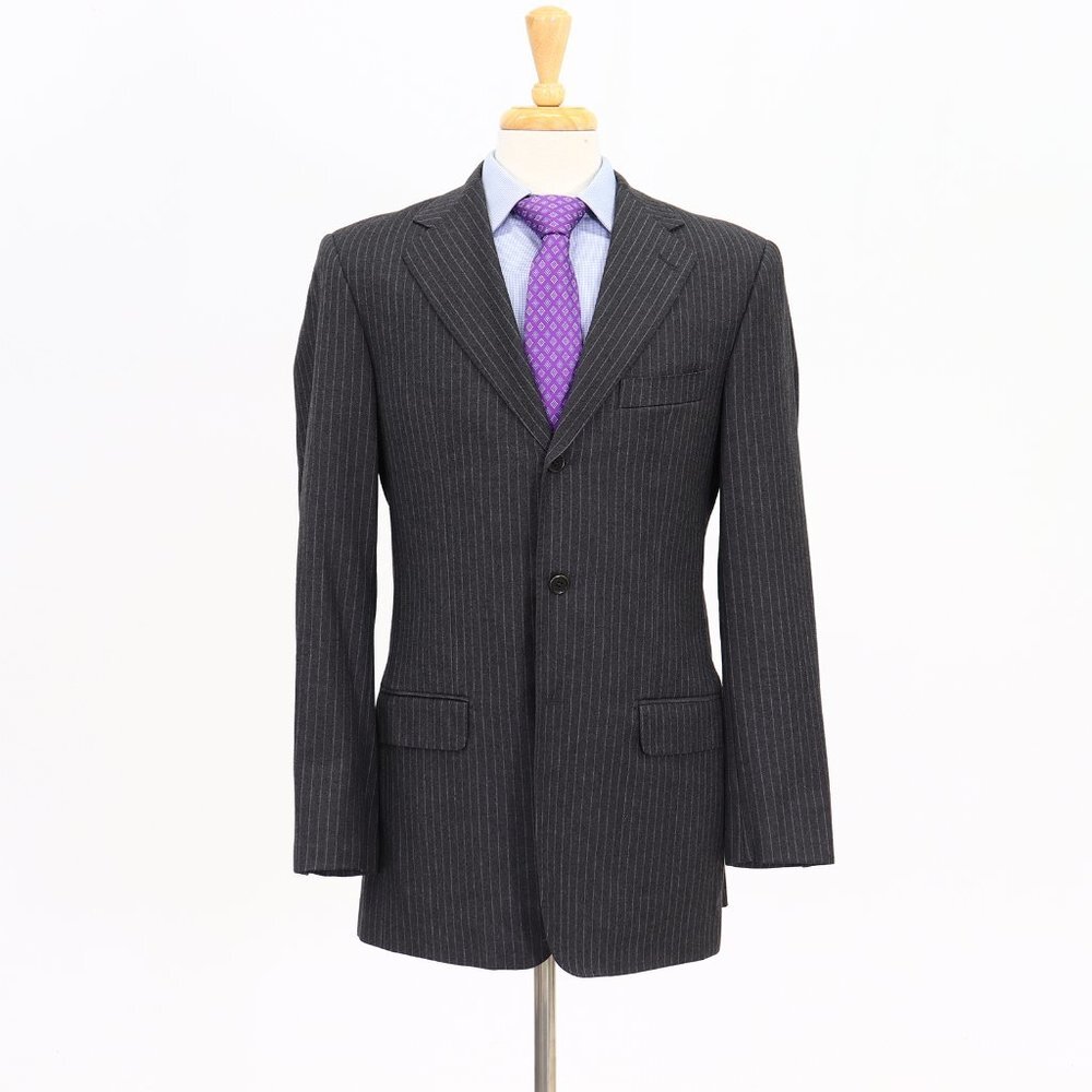 Piattelli 40L Gray Striped 3-Button Sport Coat Blazer Jacket B908